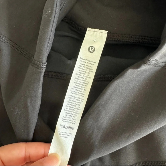 🆕🖤 Lululemon Wunder Train Mesh HR Tight 25” - Black - Picture 9 of 12